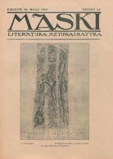 Maski : literatura, sztuka i satyra. 1918, z. 15 (20 maja)