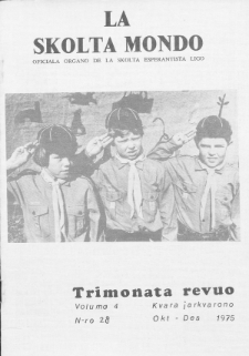 La Scolta Mondo. Vol. 4, n. 28 (1969/1975)