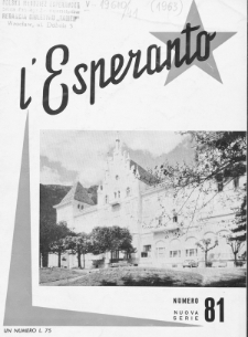 L'Esperanto. Anno 41, no 81 (1963)