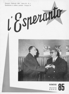 L'Esperanto. Anno 42, no 85 (1964)