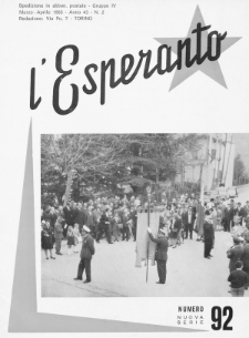 L'Esperanto. Anno 43, no 92 (1965)