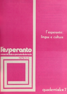 L'Esperanto. Anno 57, no 5/6 (1979)