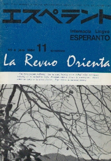 La Revuo Orienta.Jaro 45a, No 11 (1964)