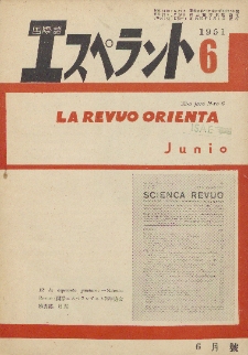 La Revuo Orienta.Jaro 32a, No 6 (1951)