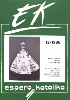 Espero Katolika.Jarkolekto 83, No 12=785 (1986)