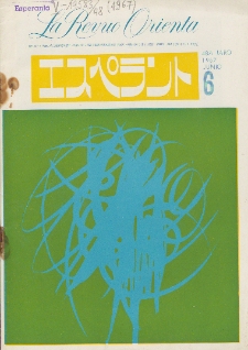 La Revuo Orienta.Jaro 48a, No 6 (1967)