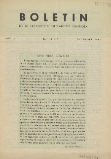 Boletín de la Federación Esperantista Española. Anno 6, n. 12 (1954)