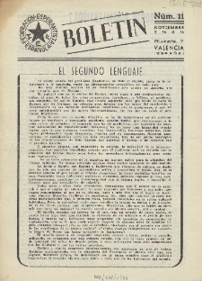 Boletín de la Federación Esperantista Española. Anno 1, n. 11 (1949)