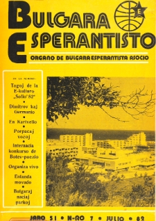 Bulgara Esperantisto. Jaro 51, n. 7 (1982)