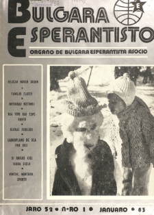 Bulgara Esperantisto. Jaro 52, n. 1 (1983)