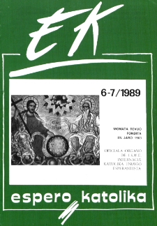 Espero Katolika.Jarkolekto 86, No 6/7=815/816 (1989)