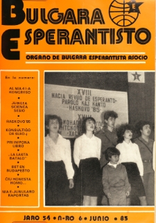 Bulgara Esperantisto.Jaro 54, n. 6 (1985)