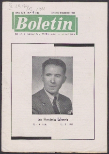 Boletín de la Federación Esperantista Española. Anno 13, n. 1 (1961)