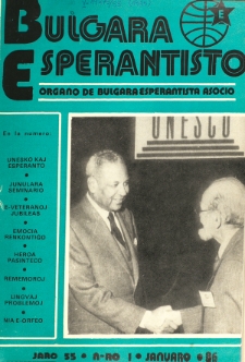 Bulgara Esperantisto.Jaro 55, n. 1 (1986)