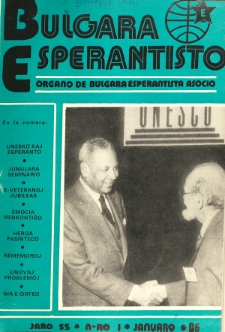 Bulgara Esperantisto.Jaro 55, n. 1 (1986)