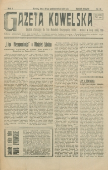Gazeta Kowelska : tygodnik informacyjny dla Ziem Wschodnich Rzeczypospolitej Polskiej. R. 1, no 15 (1925)
