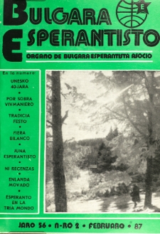 Bulgara Esperantisto. Jaro 56, n. 2 (1987)