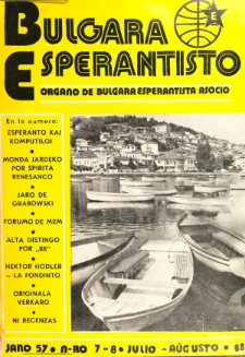 Bulgara Esperantisto.Jaro 57, n. 7/8 (1988)