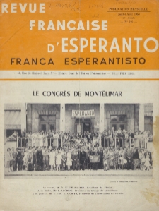 Franca Esperantisto.An. 28, No 192 (1960)