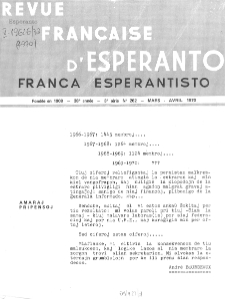 Franca Esperantisto.An. 38, No 262 (1970)