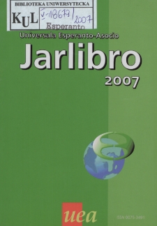 Oficiala Jarlibro / Universala Esperanto Asocio. 2007