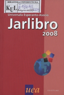 Oficiala Jarlibro / Universala Esperanto Asocio. 2008