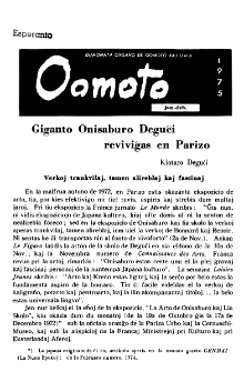 Oomoto. Jaro 50, n. 400 (1975)