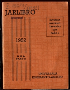 Oficiala Jarlibro / Universala Esperanto Asocio. 1952 (Dua Parto)