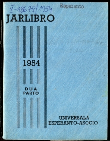 Oficiala Jarlibro / Universala Esperanto Asocio. 1954 (Dua Parto)