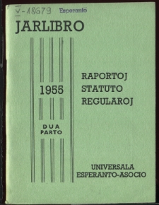 Oficiala Jarlibro / Universala Esperanto Asocio. 1955 (Dua Parto)