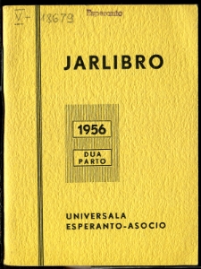 Oficiala Jarlibro / Universala Esperanto Asocio. 1956 (Dua Parto)
