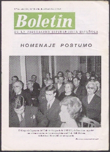 Boletín de la Federación Esperantista Española. Ep. 2, A. 4, n. 20 (1966)