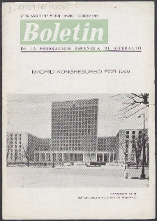 Boletín de la Federación Esperantista Española. Ep. 2, A. 6, n. 165 (1968)