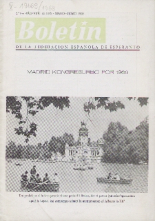 Boletín de la Federación Esperantista Española. Ep. 2, A. 6, n. 167 (1968)