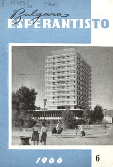 Bulgara Esperantisto.Jaro 35, n. 6 (1966)