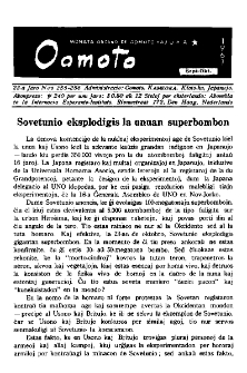 Oomoto. Jaro 23, n. 255/256 (1961)
