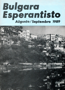 Bulgara Esperantisto. Jaro 58, n. 8/9 (1989)