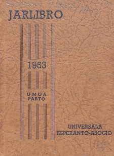Oficiala Jarlibro / Universala Esperanto Asocio. 1953 (Unua Parto)