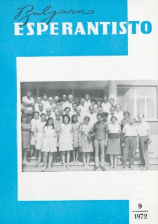 Bulgara Esperantisto. Jaro 41, n. 9 (1972)