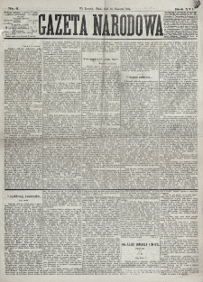 Gazeta Narodowa. R. 16 (1877), nr 6 (10 stycznia)