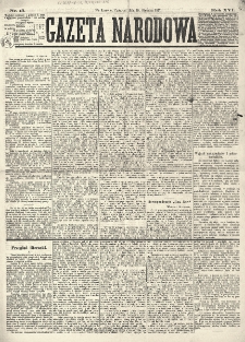 Gazeta Narodowa. R. 16 (1877), nr 13 (18 stycznia)