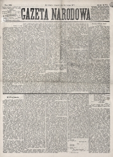 Gazeta Narodowa. R. 16 (1877), nr 36 (15 lutego)