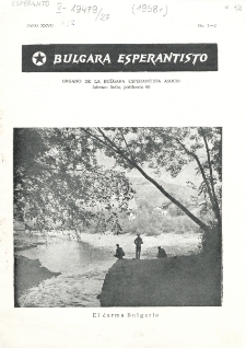 Bulgara Esperantisto. Jaro 27, n. 1/2 (1958)