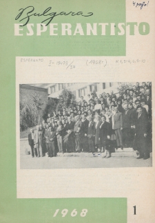 Bulgara Esperantisto.Jaro 37, n. 1 (1968)