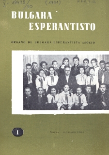Bulgara Esperantisto.Jaro 30, n. 1 (1961)