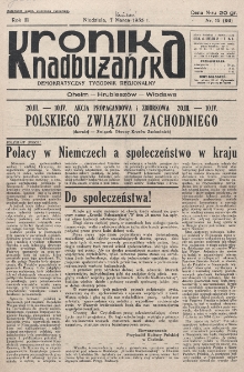 Kronika Nadbużańska : Demokratyczny Tygodnik Regionalny. R. 3, nr 15 (99) (7 kwietnia 1935).