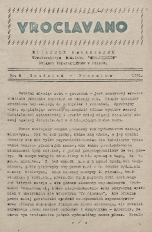 Vroclavano : biuletyn wewnetrzny Wrocławskiego Oddziału "Odrasilezio" Związku Eserantystów w Polsce. Nr 6 (1951)