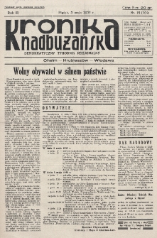 Kronika Nadbużańska : Demokratyczny Tygodnik Regionalny. R. 3, nr 18 (102) (3 maja 1935)