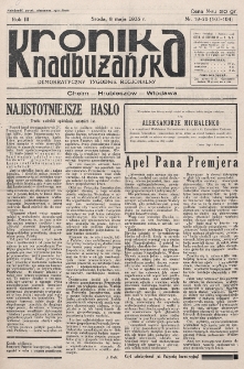 Kronika Nadbużańska : Demokratyczny Tygodnik Regionalny. R. 3, nr 19/20 (103/104) (8 maja 1935)