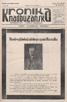 Kronika Nadbużańska : Demokratyczny Tygodnik Regionalny. R. 3, nr 21a (105) (15 maja 1935)